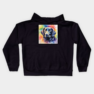 Flat Coated Retriever Kids Hoodie